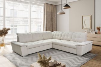 Zachwycający narożnik z funkcją spania ADVOCATE 3 5 Zachwycający narożnik do salonu z funkcją spania codziennego