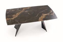 Awangardowy stół rozkładany czarny marmur 165-241 ARMANI 7