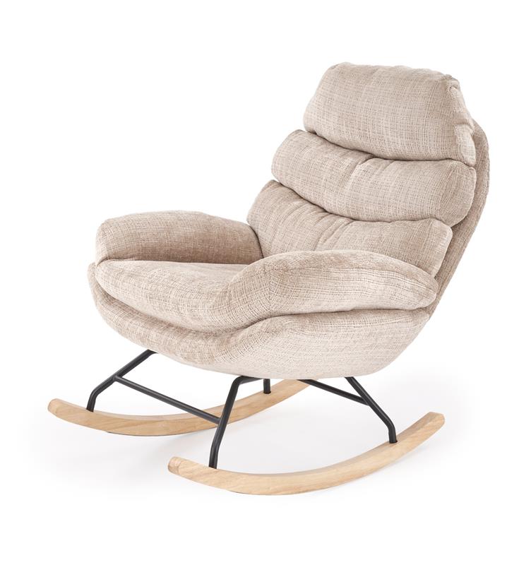 Bardzo miękki bujany fotel GIORGIO 1