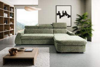 Bardzo modny narożnik z funkcją spania codziennego