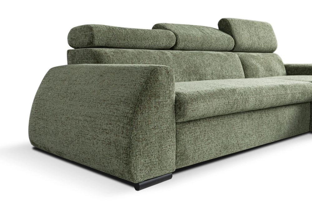 Bardzo modna kanapa narożna z funkcją spania PLANO 4