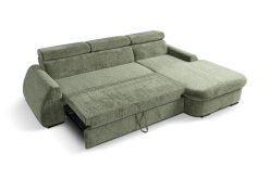 Bardzo modna kanapa narożna z funkcją spania PLANO 1