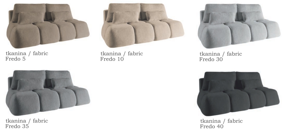 Cudna sofa do designerskiego salonu z funkcją spania CHANEL 2