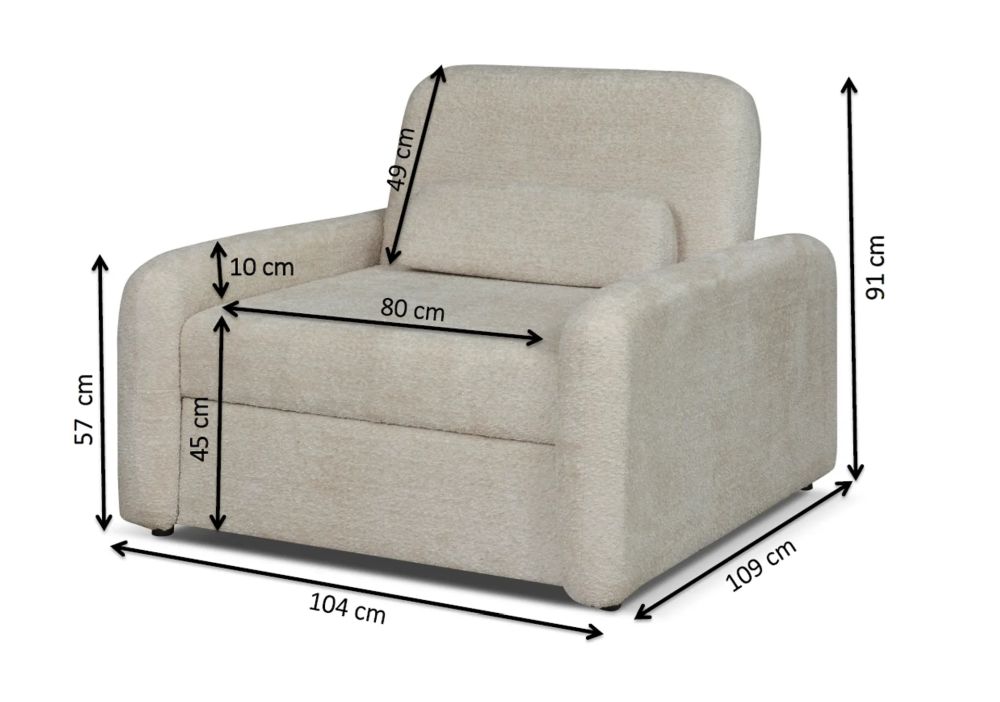 Szezlong z pufą i fotel do spania DIONIZOS 1 PLUS 15 Szezlong z pufą i fotel do spania DIONIZOS 1 PLUS 7