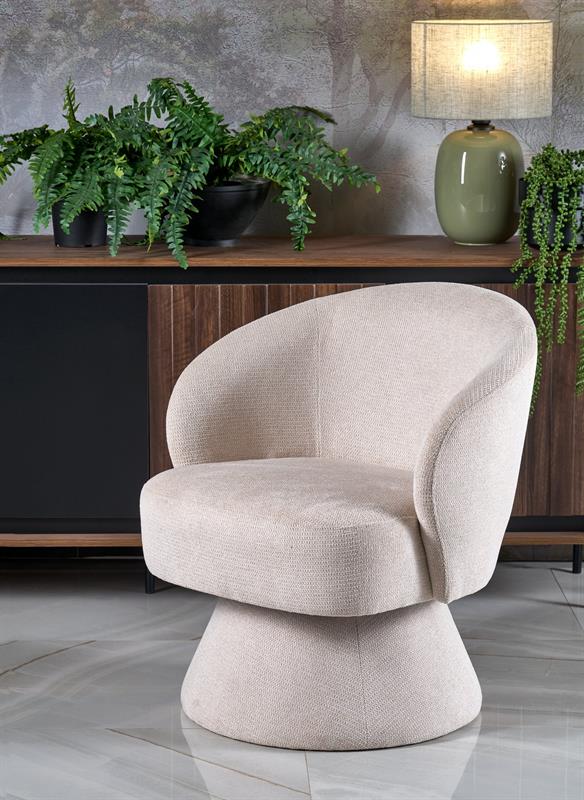 Fotel obrotowy stożek VECNA 2 Fotel obrotowy na podstawie stożek z wysokimi podłokietnikami