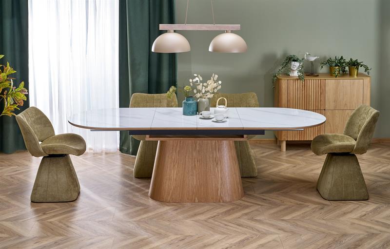 Gigantyczny stół owalny rozkładany 160-240 cm SIRIUS 2 Gigantyczny stół owalny