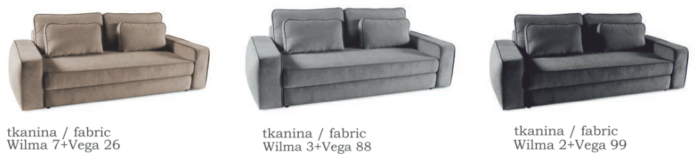 Kanapa podwójne sprężyny do komfortowego spania DALIA 2