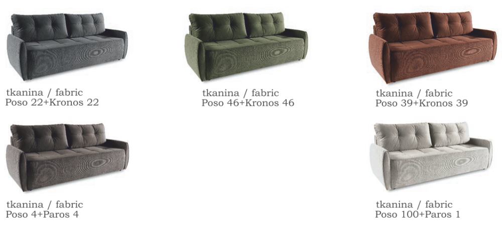 Kanapa rozkładana do niedużego salonu ALBERTA 2