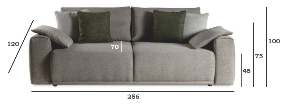 Kanapa sprężyna kieszeniowa i falista do super wygodnego spania LAYLA 5 Kanapa sprężyna kieszeniowa i falista do super wygodnego spania LAYLA 3