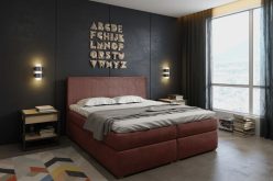 Wysokie i bardzo wygodne łóżko dla zakochanych