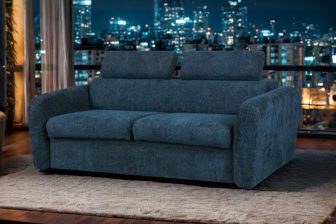 Luksusowa sofa na stelażu włoskim MELANIA 46 Luksusowa sofa ze stelażem włoskim do codziennego spania