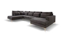 Miękka zapadajaca się kanapa narożna U ROLF 3