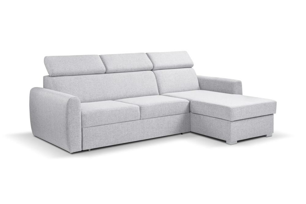 Narożnik z automatem rozkładającym i zagłówkami PAREO 1