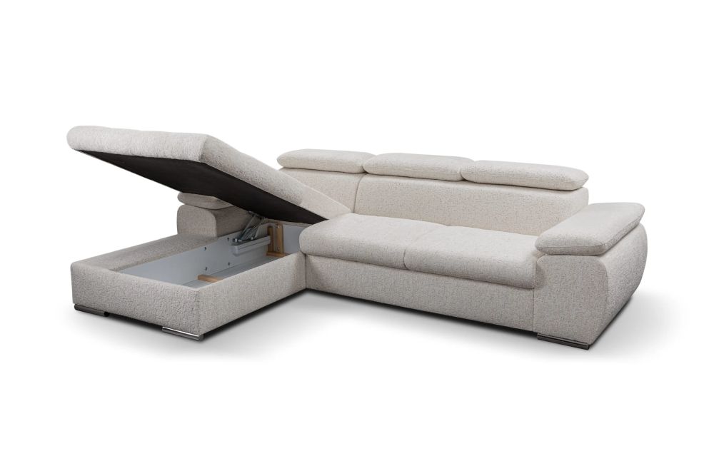 Narożnik z funkcją spania do salonu w stylu japandi SAKURA 2