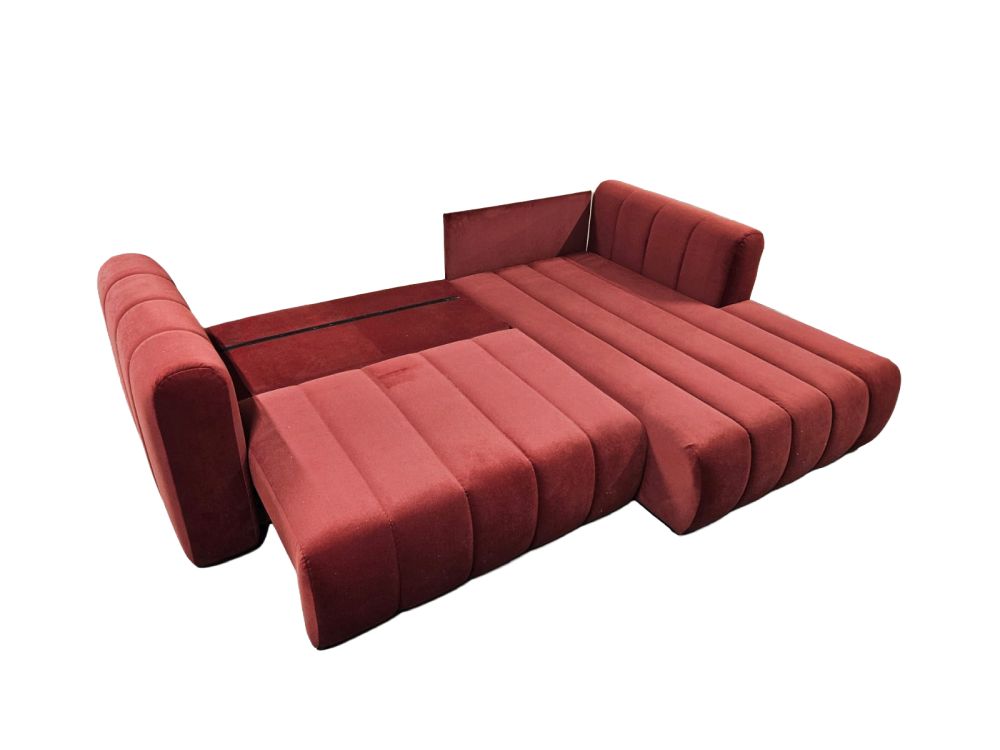 Nowoczesny narożnik z luźnymi poduszkami z funkcją spania SALSA 5