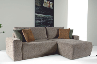 Nowoczesny narożnik z duzym spaniem BASTION 75 Nowoczesny narożnik do salonu z dużymi poduchami i funkcją spania