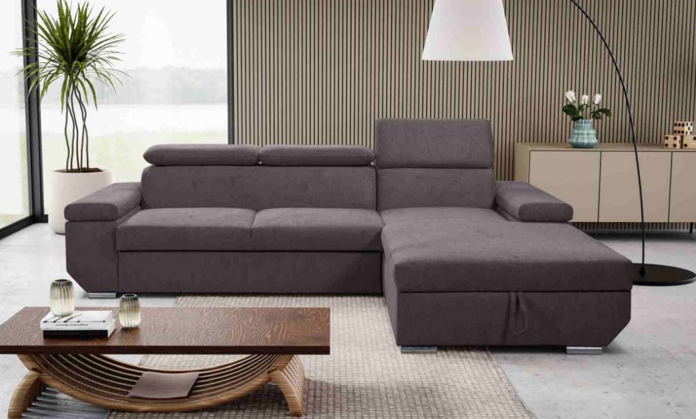 Nowoczesny narożnik z funkcją spania do ładnego salonu AKIRA 3