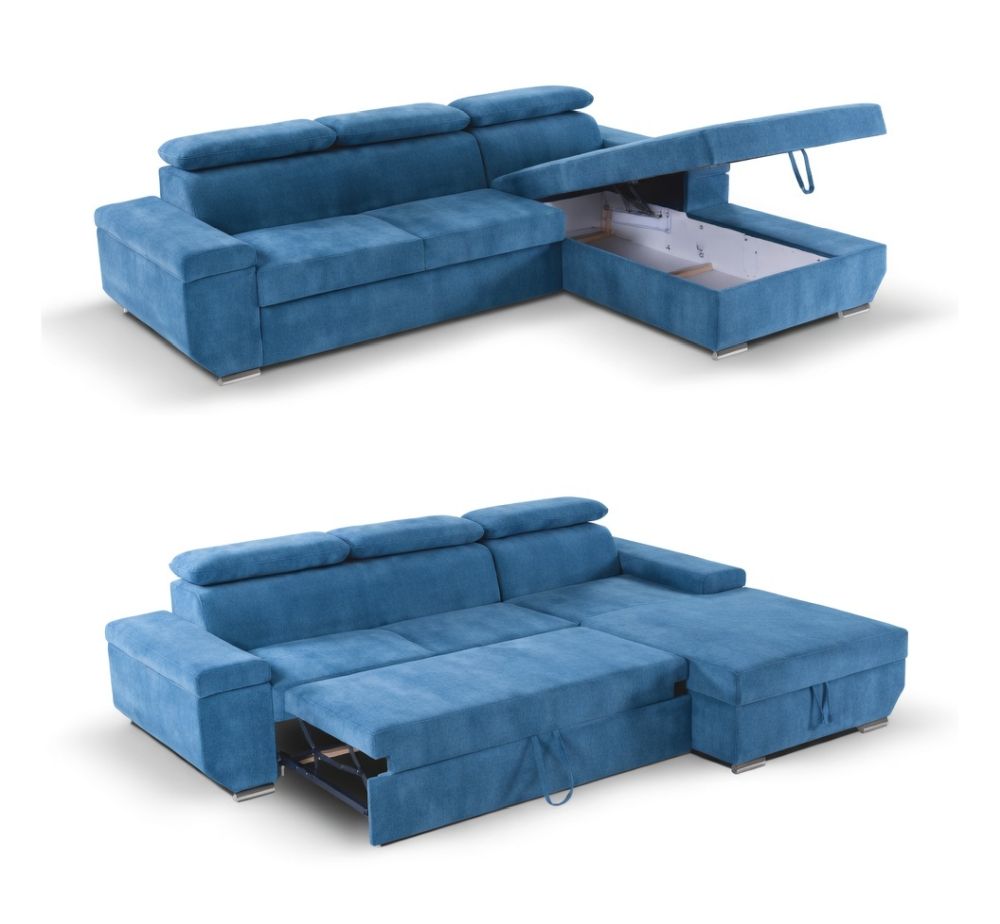 Nowoczesny narożnik z funkcją spania do ładnego salonu AKIRA 2