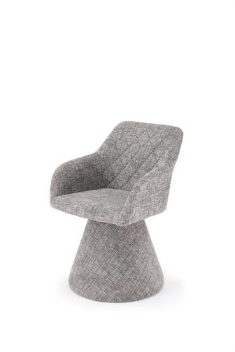 Obrotowe krzesło na okrągłej podstawie stożek