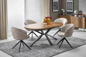 Olśniewający stół orzechowy rozkładany 180-300 cm JASON 9 Olśniewający stół z blatem orzech