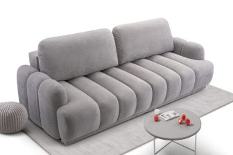 Urokliwa sofa z funkcją spania na sprężynach