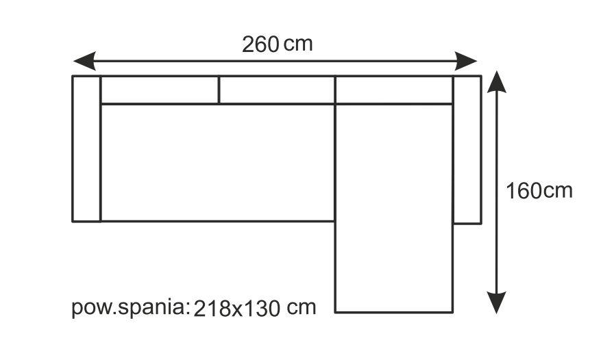 Rogówka z funkcją spania do przytulnego mieszkania MELVA 6