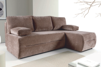 Rogówka ze skrzynią na pościel z funkcją spania UNO 87 Mała rogówka ze skrzynią na pościel z funkcją spania codziennego