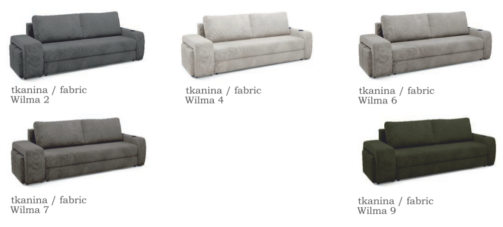 Rozkładana sofa z pufami CALISTO 2