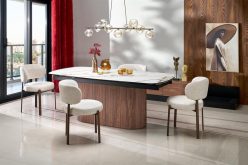 Stół premium z ceramicznym blatem na dużej podstawie