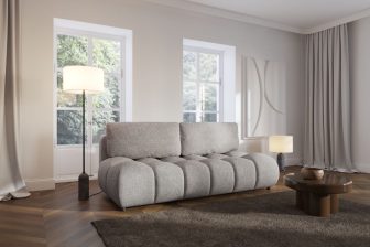 Sofa fala z pdużymi poduchami