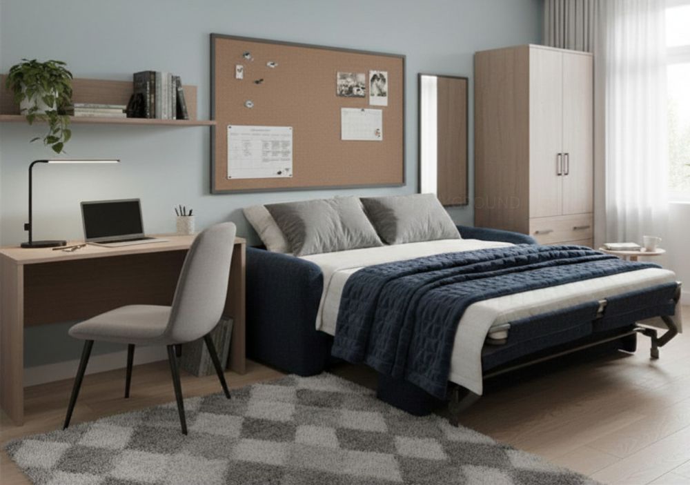 Rozłożona sofa stelaż włoski