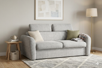 Luksusowa sofa na stelażu włoskim MELANIA 13 Szara sofa stelaż włoski