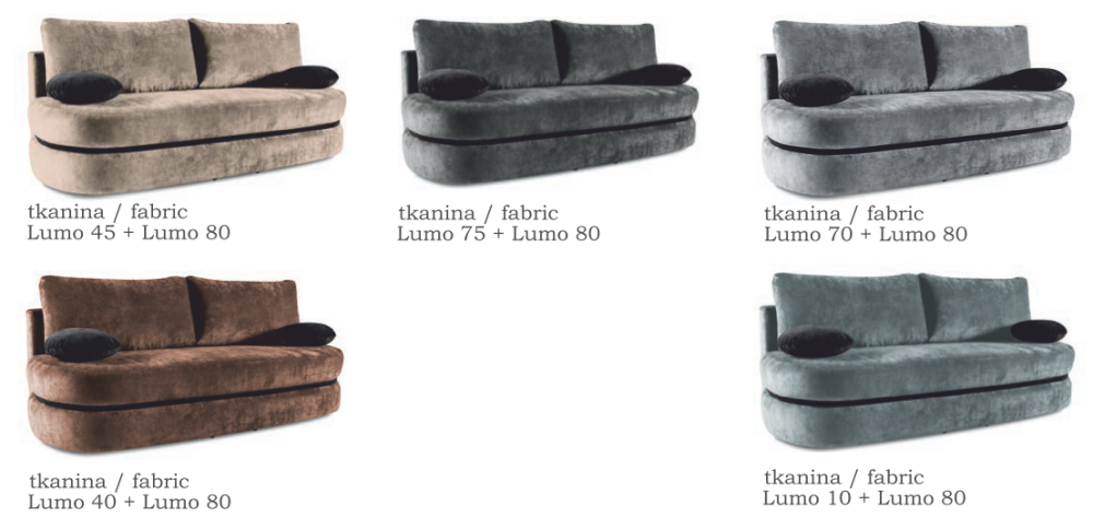 Sofa owalna z funkcją spania VIVIANA 2