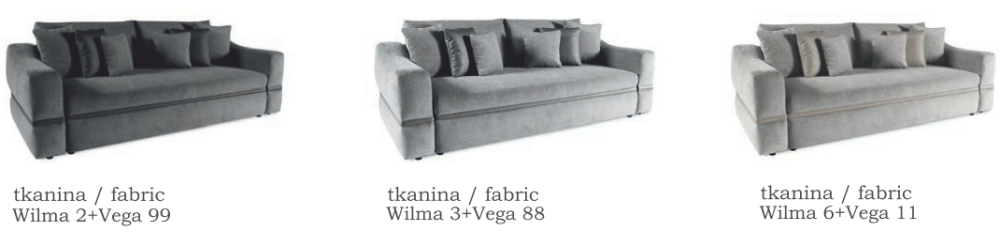 Sofa podwójne sprężyny do bardzo wygodnego spania LULU 4 Sofa podwójne sprężyny do bardzo wygodnego spania LULU 2