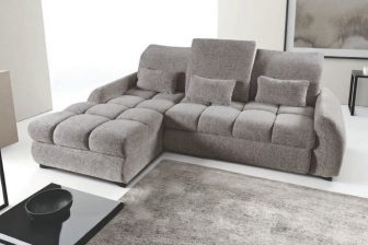 Sofa rogowa z regulacją głębokości siedzisk i funkcją spania RESIDENT 94 Sofa rogowa z regulacją głębokości siedzisk i z funkcją spania