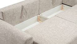 Sofa z funkcją spania codziennego do salonu w stylu japandi ZEN 1