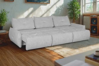 Sofa z szerokim i długim spaniem PRIME 3 4 Nowoczesna sofa modułowa z szerokim i długim spaniem