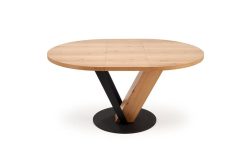 Stół okrągły rozkładany do jadalni 120-160 cm FANIS 4