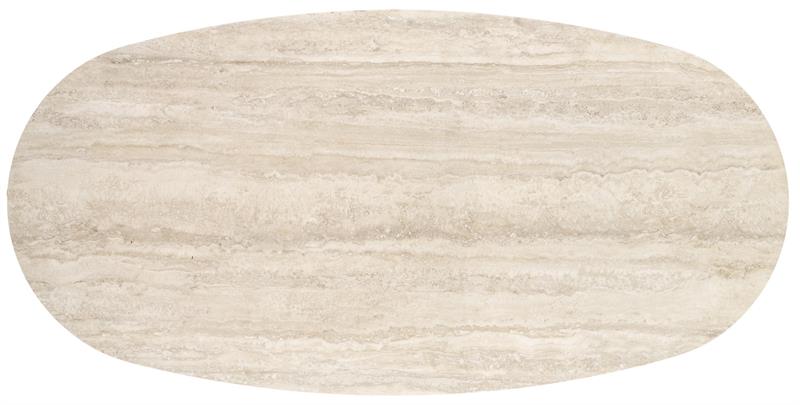 Stół trawertyn z dwiema nogami 200 cm JULIUS 1