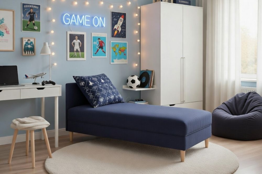 Tani tapczan łóżko jednoosobowe ALFA 9 Tani tapczan łóżko jednoosobowe ALFA 1