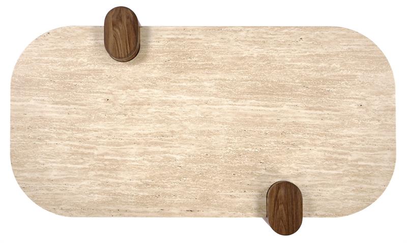 Designerska ława trawertyn CANOA 1