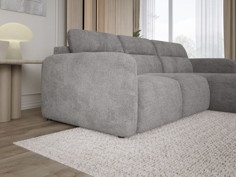 Dopasowany do wnętrza elektrycznie sterowany narożnik z funkcją spania MELLORA 1 1