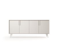 Duża komoda 4 szafki w kolorze kaszmiru 186 cm SATIN 1