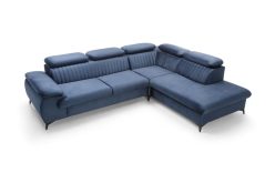 Duży nowoczesny narożnik z funkcją spania i ruchomymi zagłówkami WIRAL 2 4