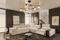 Ekskluzywna kanapa narożna rozkładana z podnóżkiem elektrycznym indukcją i barkiem ASTON 13 MIX 16 Ekskluzywna kanapa narożna rozkładana z podnóżkiem elektrycznym indukcją i barkiem ASTON 13 MIX 15