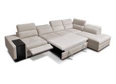 Ekskluzywna rogówka rozkładana z barkiem podnóżkiem i ładowarką telefonu ASTON 11 MIX 18