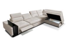 Ekskluzywna rogówka rozkładana z barkiem podnóżkiem i ładowarką telefonu ASTON 11 MIX 17