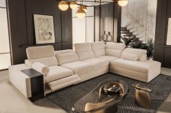 Ekskluzywna rogówka rozkładana z barkiem podnóżkiem i ładowarką telefonu ASTON 11 MIX 11