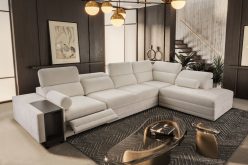 Ekskluzywna rogówka rozkładana z barkiem podnóżkiem i ładowarką telefonu ASTON 11 MIX 13