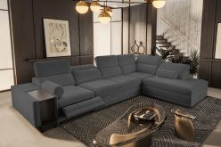 Ekskluzywna rogówka rozkładana z barkiem podnóżkiem i ładowarką telefonu ASTON 11 MIX 14